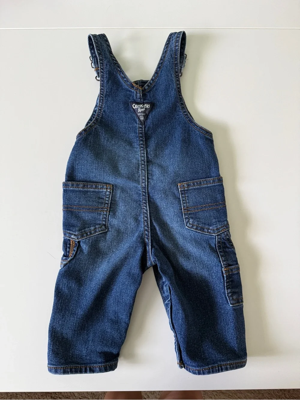 OshKosh B'gosh Dark Blue Denim Overalls for Toddler